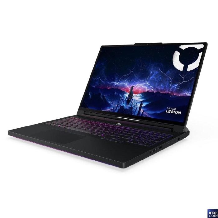 Picture of Lenovo Legion Pro 7 Gaming Laptop, Intel Core Ultra 9, 16", 64GB RAM, 2TB SSD, NVIDIA GeForce RTX 5080, Windows 11 Home, 83F5001SAX - Eclipse Black.