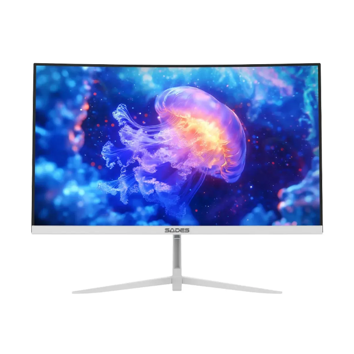 Picture of Sades NC-Pelagia 24" VA Panel FHD 200Hz, 0.5ms, HDMI 2.1 Curved Gaming Monitor -White