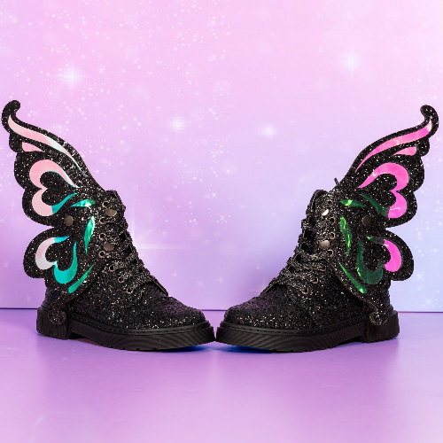 Picture of Madea Fairy Black Shoes Different Sizes (Fairy Black Shoes 28
