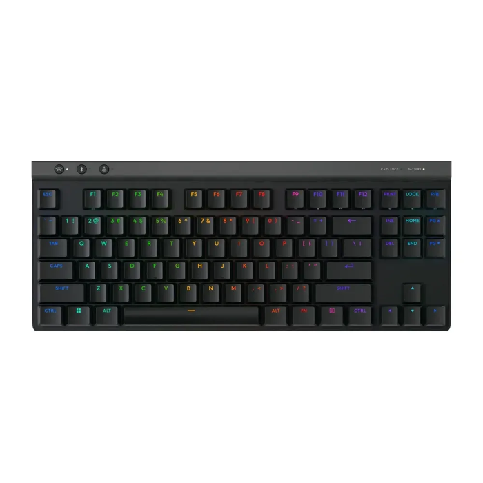 صورة لوحة مفاتيح ألعاب لاسلكية منخفضة الارتفاع Logitech G515 TKL LIGHTSPEED بمفاتيح تعمل باللمس - أسود (تخطيط أمريكي)