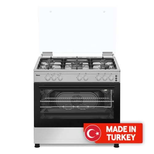 Picture of Wansa 90X60CM Gas Cooker, 5 Burners, WGC9067SC-P - Stainless steel