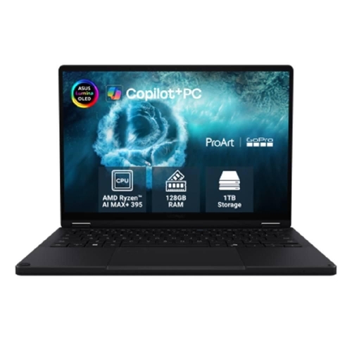 Picture of Asus ProArt Go Pro Edition Laptop, 13.3”, 128GB RAM, 1TB SSD, AMD Ryzen AI, AMD Radeon Graphics, Windows 11 Home, HN7306EAC-LX044W - Nano Black