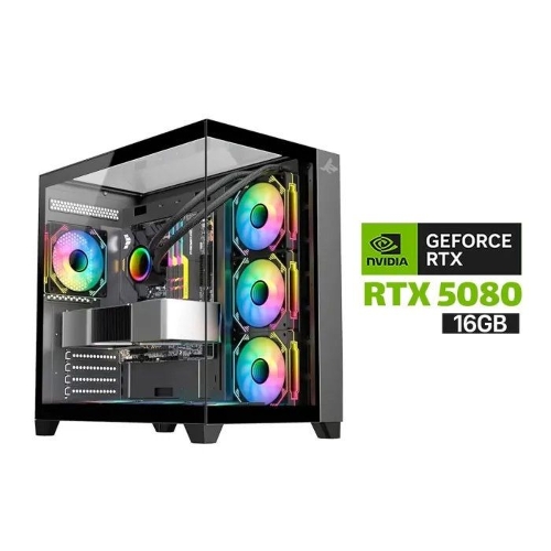 Picture of Gaming PC Ultra 7 265K CPU, Asus Prime Z890-P Wi-Fi, 32GB D5 Ram (6000MHz), 2TB NVMe GEN-4 SSD (6000), RTX 5080 16GB VGA, L360 Liquid Cooler, SilverStone Triton 1000 WATT PSU GOLD, Sharx Profin GX700 Case 7x ARGB Fans, Windows 11 Pro (License)