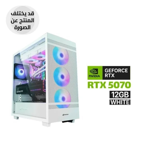 Picture of Gaming PC Intel Core i7-14700K, ASUS Z790-P WiFi DDR5 Motherboard, 32GB DDR5 6000 RAM, 1TB NVMe SSD, RTX 5070 12GB White GPU, 850W Gold PSU, L360 Liquid Cooler White, Sharkoon Rebal C50 Case 4x RGB Fans, Windows 11 Pro