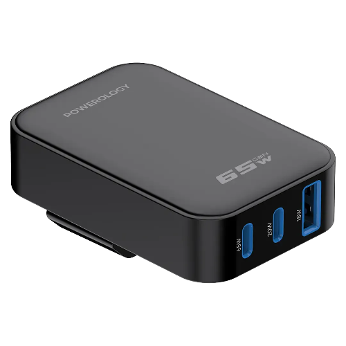 Picture of Powerology CRAB FOLDABLE EU GaN CHARGER 65W
