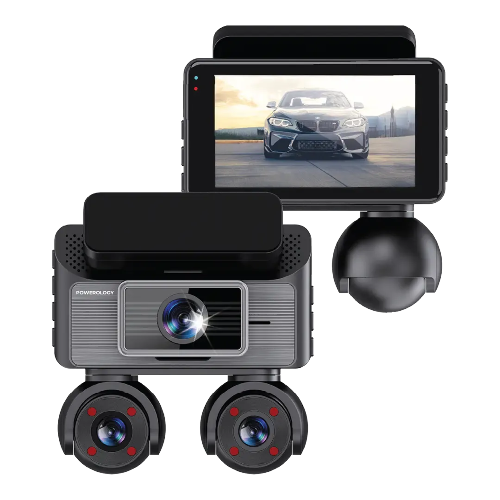 Picture of Powerology SENTRA DASH CAMERA WITH 3 LENSES & REAR CAMERA