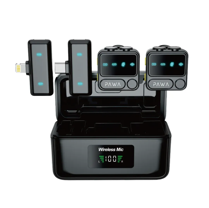 Picture of Pawa Holly Mike Microphone with AI Noise Reduction - Black