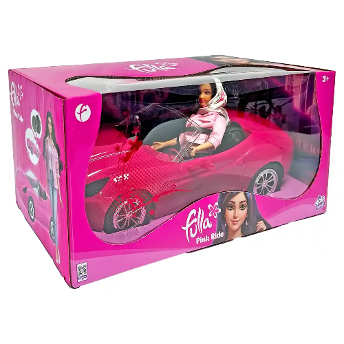 Picture of (Kids Toys)  Fulla Pink Ride Doll & Car Set  FUL-698089