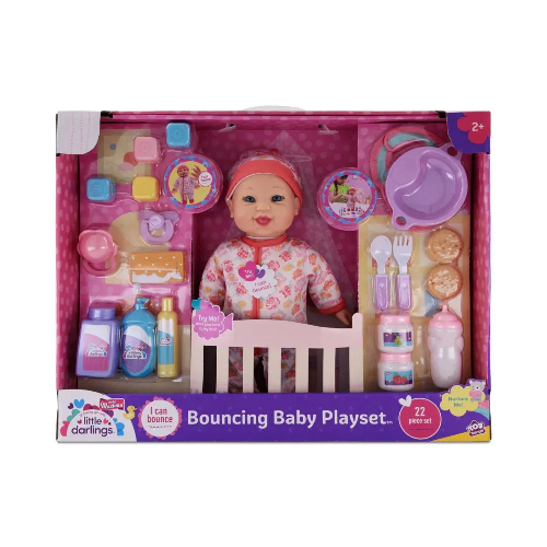 Picture of (Kids Toys)  BM4241  Baby Maziuna Bouncing Baby Playset 12inch