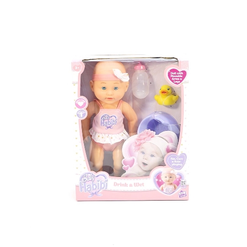 Picture of (Kids Toys)  BH-697914  Baby Habibi Doll Drink & Wet 14inch
