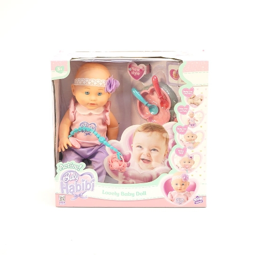 Picture of (Kids Toys)  BH-697921  Baby Habibi Doll Lovely Baby Doll 14inch (Active)