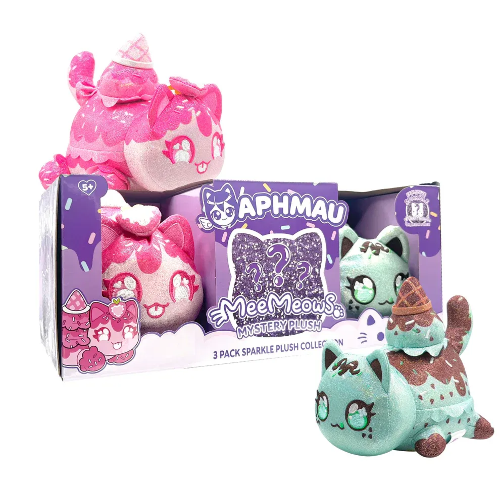 Picture of (Kids Toys)  BON-60203IC  Aphmau MeeMeow Plush 3pk Sparkle Ice Cream 6inch