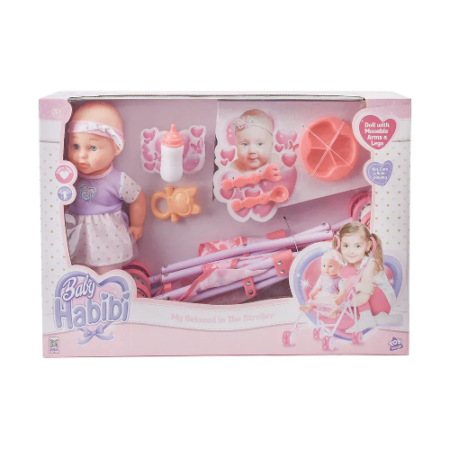 Picture of (Kids Toys)  BH-697927  Baby Habibi Doll My Beloved in The Stroller 14inch