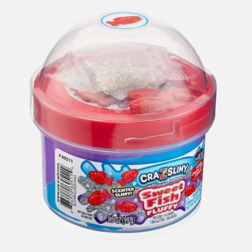 Picture of (Kids Toys)  CA-60511  CraZSlimyÂ Dome Topper Jars Sweet Fish