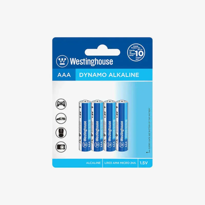Picture of Westinghouse AAA Dynamo Alkaline 1.5V Battery 4PCS