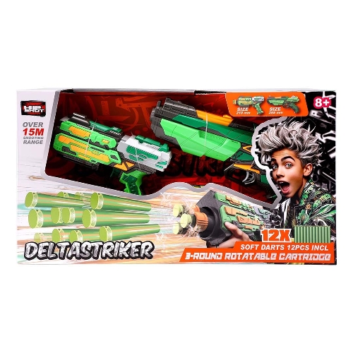 Picture of (Kids Toys)  HS-FJ8060  Hip Shot Combo Deltastriker (x2 Blaster) (w/ x12 Darts)  