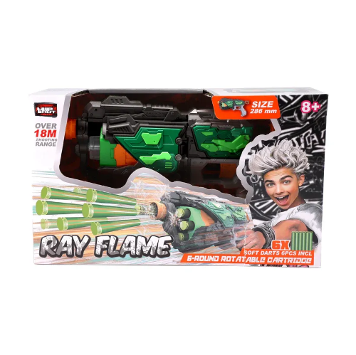 Picture of (Kids Toys)  HS-FJ8055  Hip Shot Ray Flame (w/ x6 Darts) 