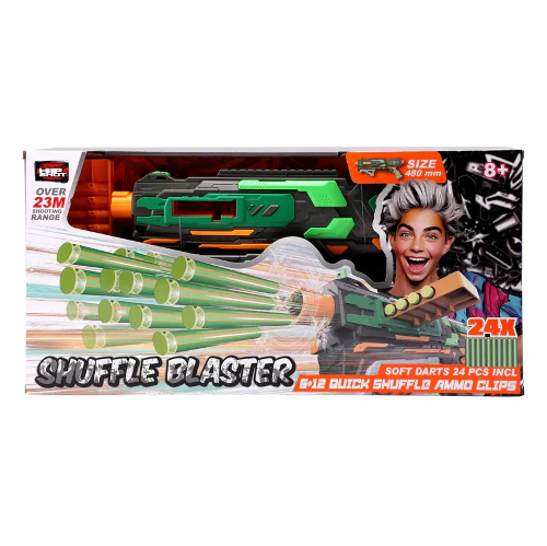 Picture of (Kids Toys)  HS-FJ9010  Hip Shot Shuffle Blaster (w/ x24 Darts) 