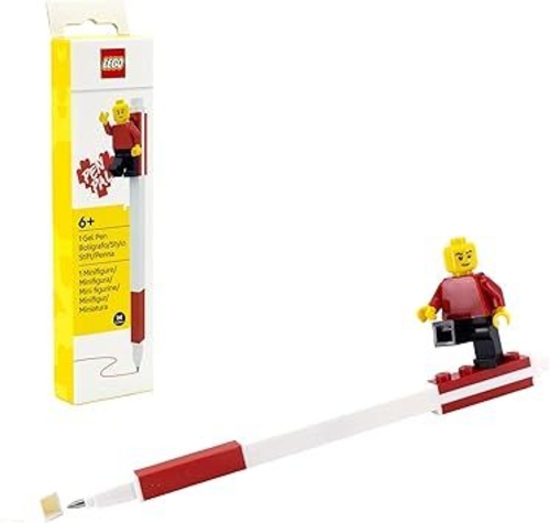 Picture of (Kids Toys)  IQ-53704  Lego IQ Pen Pel Gel Pen w/ Minifigure RED