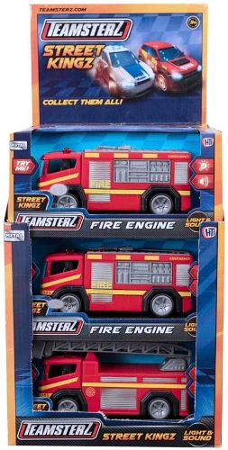 Picture of (Kids Toys)  HTI-1373616  Teamsterz Street Kingz Die-Cast Fire Engine (PDQ)