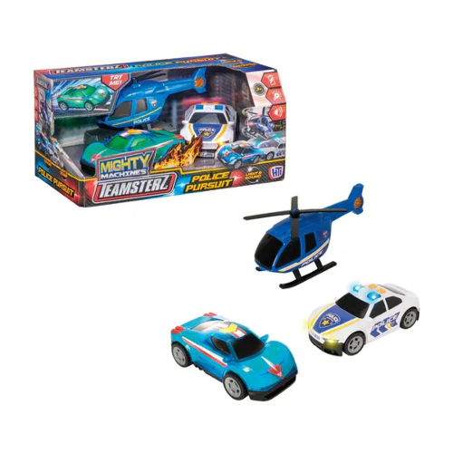 Picture of (Kids Toys)  HTI-1417281  Teamsterz Mighty Machines Police Pursuit (Small) (L&S)