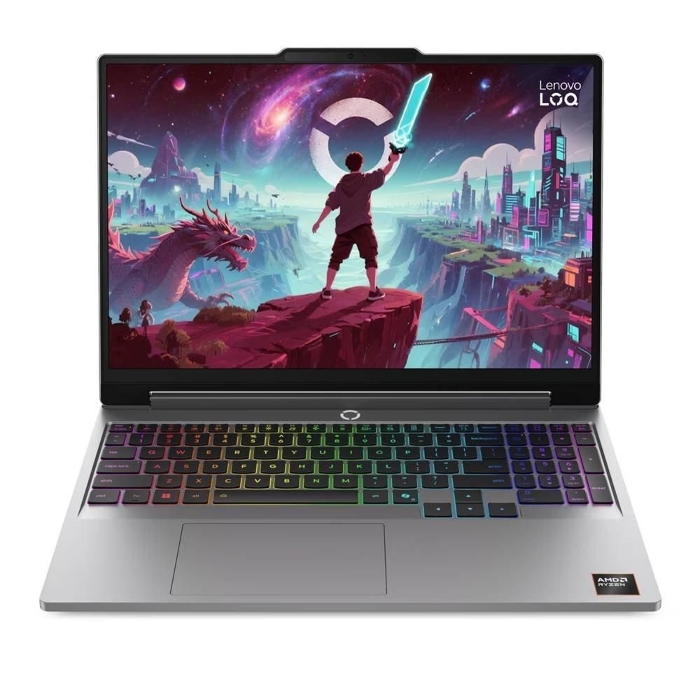 Picture of Lenovo LOQ Gaming Laptop, 15”, AMD Ryzen 7, 16GB RAM, 512GB SSD, NVIDIA GeForce RTX 5060, Windows 11 Home, 83TN0018AX- Grey