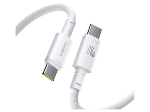 Picture of Baseus New Braided Fast Charging Cable USB-C to USB-C 100W 1m - White  E0426V01
