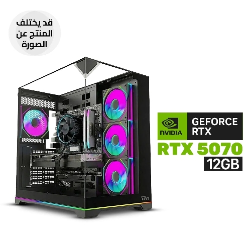 Picture of Gaming PC - Intel Core i5-14600K Processor, GIGABYTE B760 DDR5 WIFI Motherboard, 16GB RAM DDR5, 1TB SSD NVMe, RTX 5070 12GB VGA, 850 WATT GOLD PSU, L240 Liquid Cooler, Twisted Minds Elite Case with 4x Fans, Windows 11 Pro (License)