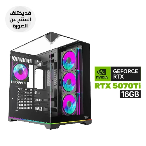 Picture of Gaming PC AMD Ryzen 7-7800X 3D Processor, B850 Motherboard, 32GB RAM DDR5, 1TB SSD NVME (6000), RTX 5070Ti 16GB Graphics, 850 WATT PSU GOLD, L240 Liquid Cooler, Twisted Minds Elite Series ATX Mid Tower Case with 4 ARGB Fans, Windows 11 Pro (License)
