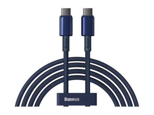 Picture of Baseus Tungsten Gold Fast Charging Cable USB-C to USB-C 100W 1m - Blue  P10319800321-03