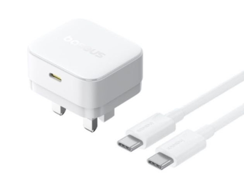 Picture of Baseus Palm Fast Charger 1C 30W - Moon White(with Baseus Cable USB-C to USB-C 60W)  P1011160E213-Z2
