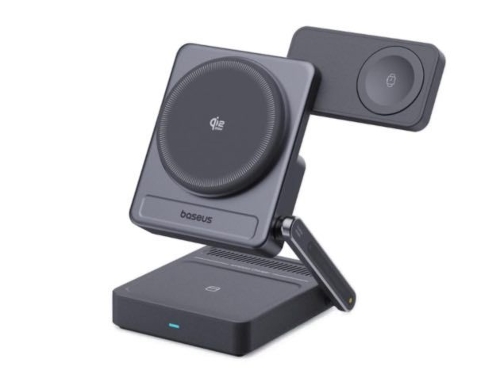 Picture of Baseus PicoGo AF21 Portable 3-in-1 Qi2.2 Wireless Charger 35W - Cosmic Black  E0205402