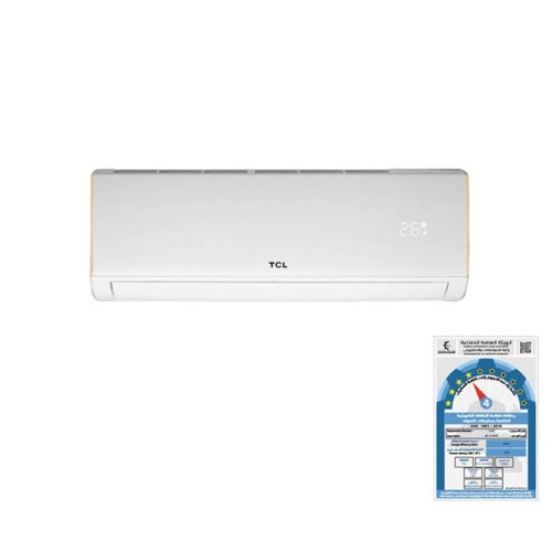 عرض تفاصيل مكيف هواء سبليت من TCL بقوة T4- 9,750 وحدة حرارية/ساعة سعة 1 طن TAC-12CHSA/XAT - أبيض