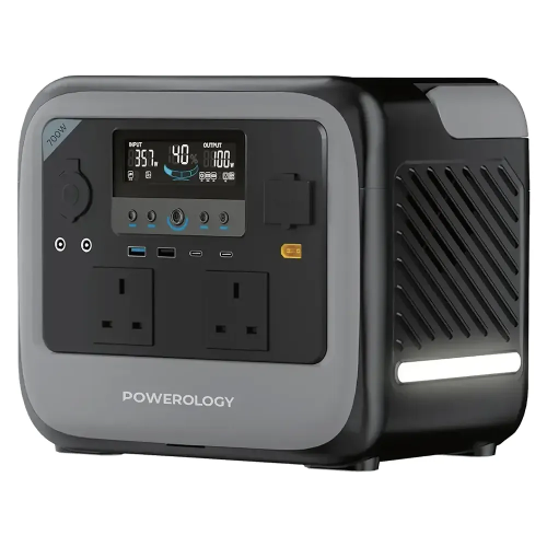 Picture of Powerology Pater II Portable Power Station 700W - Gray (Solar panels not included)