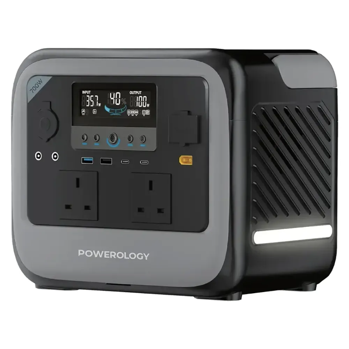 Picture of Powerology Pater II Portable Power Station 700W - Gray (Solar panels not included)