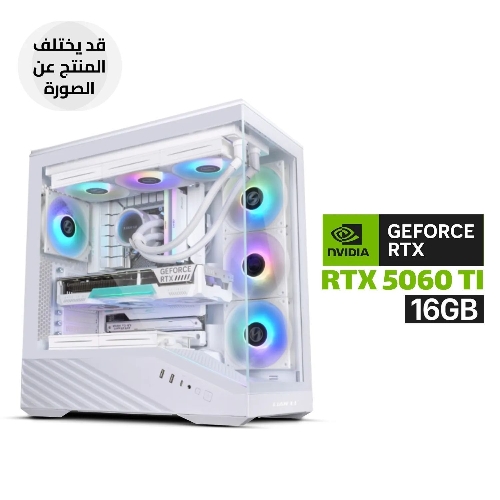 Picture of Gaming PC - Intel Core i5-14600K, ASROCK B760 D5 STEEL SERIES WIFI Motherboard, 16GB RAM D5, 1TB SSD NVMe, RTX 5060 TI 16GB VGA White, 850 WATT PSU, L240 Liquid Cooler White, LIAN LI Vector V100 E-ATX Mid Tower Case 4 ARGB Fans, Windows 11 Pro (License)