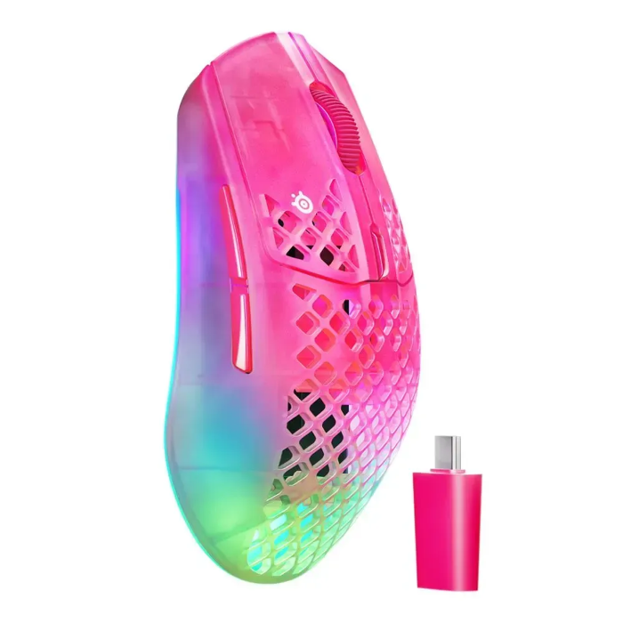 Picture of SteelSeries Aerox 3 Wireless Gen 2 Gaming Mouse -Magenta Haze