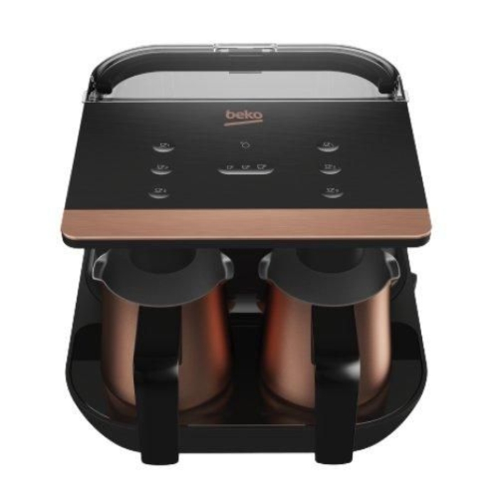 Picture of Beko Telve Duo Turkish Coffee Machine, 1050W, 1.5 L, TKM8961B - Copper/Black