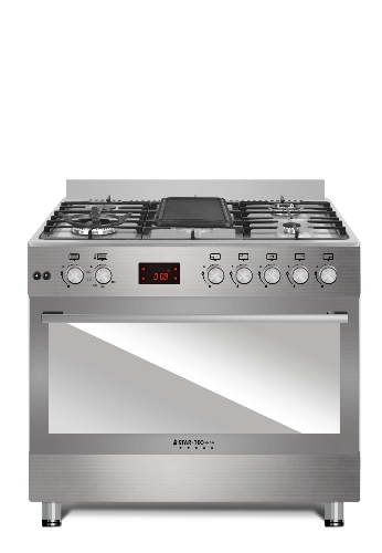 Picture of Startec Gas Cooker 5 Burners, 90X60cm, TLF90-DELUX - Inox