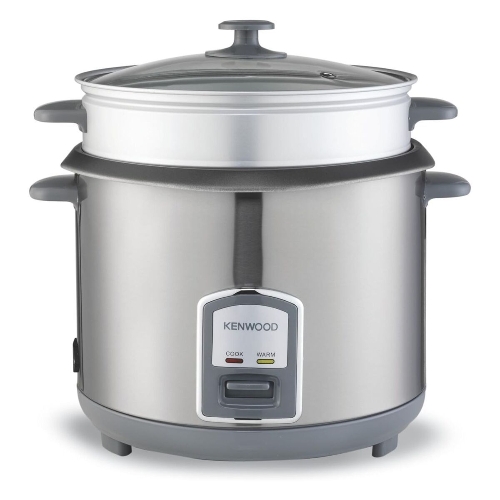 Picture of Kenwood 2 in 1 Rice Cooker 2.8L 16 Cup with Food Steamer Basket - Silver - RCM28.000SS