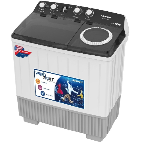 Picture of Admiral Twin Tub Washing Machine 12kg, White - ADTT12KUWCP
