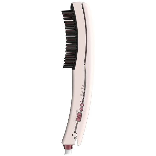 Picture of Porodo Dual-Mode Hair Straightening Brush with Detachable Comb - Pink