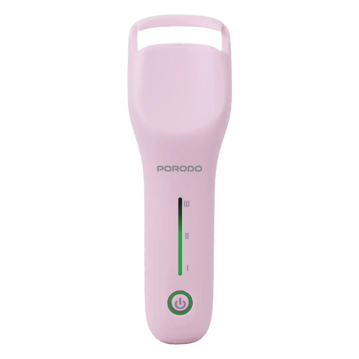 Picture of Porodo Lifestyle Fleuris LED Electric Heated Eyelash Curler - Pink