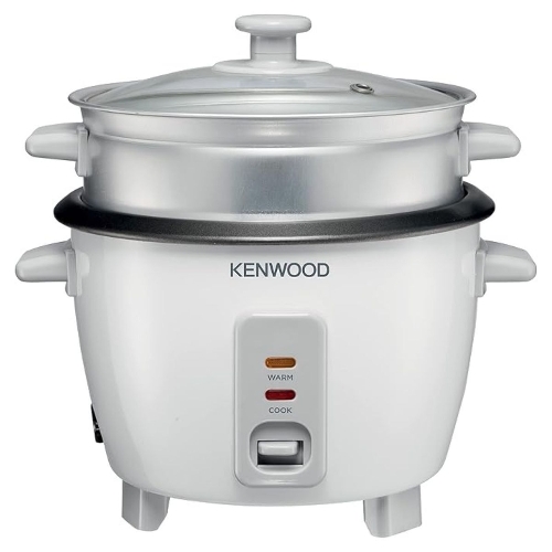 Picture of Kenwood 2-in-1 Rice Cooker 1L 400W Rice with Food Steamer - White