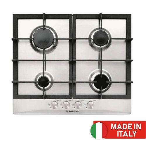 Picture of Flamegas Built-in Gas Hob 60cm 4 Burners, Stainless Steel - GT64HIX