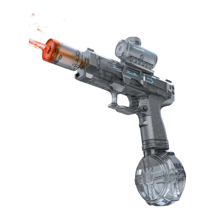 Picture of Porodo Blue BlueJet Auto-Firing Electric Water Gun-Grey