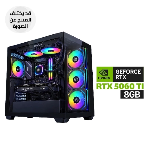 Picture of Gaming PC - Intel Core i7-14700F Processor, B760 DDR4 Motherboard, 16GB RAM DDR4, 1TB SSD NVMe, RTX 5060 TI 8GB VGA, 750 WATT PSU, L240 Liquid Cooler, Cooler Master Elite 681 4x Fans, USB Wi-Fi Adapter, Windows 11 Pro (License)