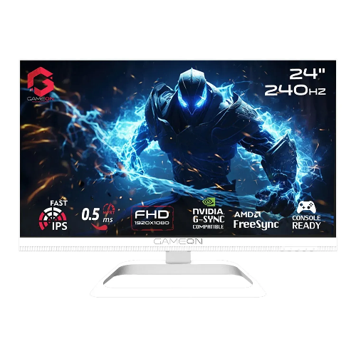 Picture of Gameon GOA24FHD240IPS Artic Pro Series 24" FHD Fast IPS 240Hz MPRT 0.5ms, HDMI 2.1, Gaming Monitor (Supports PS5) - White