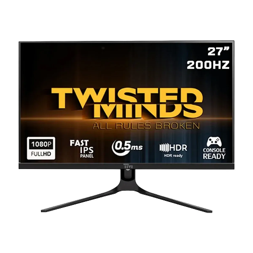 Picture of Twisted Minds TM27FHD200IPS Supreme Series 27” FHD IPS 200Hz 0.5ms HDMI 2.1 Gaming Monitor - Black