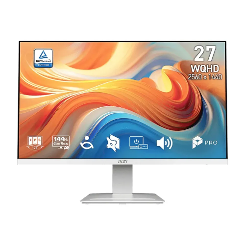 Picture of MSI PRO MP273QW E14 27" 2K WQHD IPS 144Hz 1ms Business Monitor With HDR Ready AMD FreeSync - White